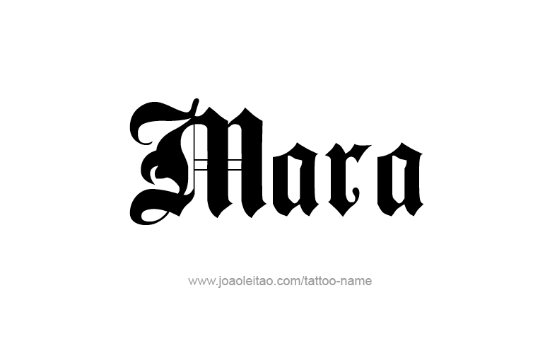 Tattoo Design Name Mara   