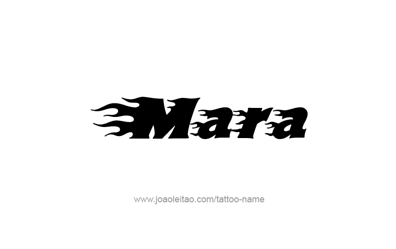 Tattoo Design Name Mara   