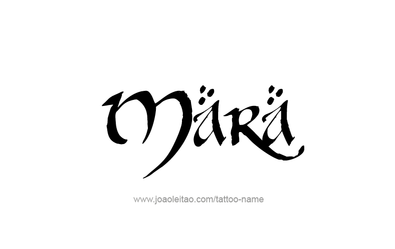 Tattoo Design Name Mara   