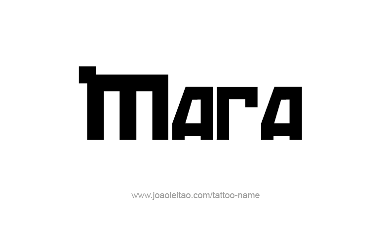 Tattoo Design Name Mara   