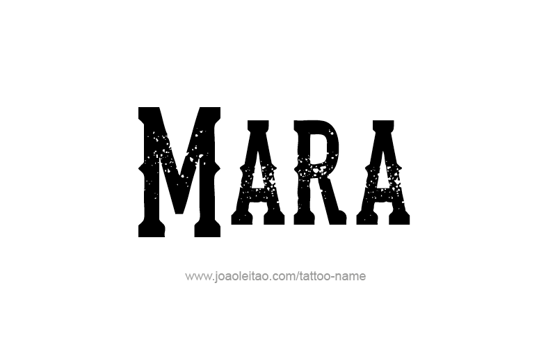 Tattoo Design Name Mara   