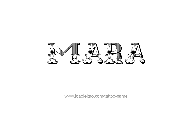 Tattoo Design Name Mara   