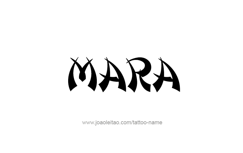Tattoo Design Name Mara