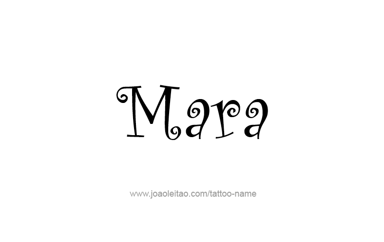 Tattoo Design Name Mara   