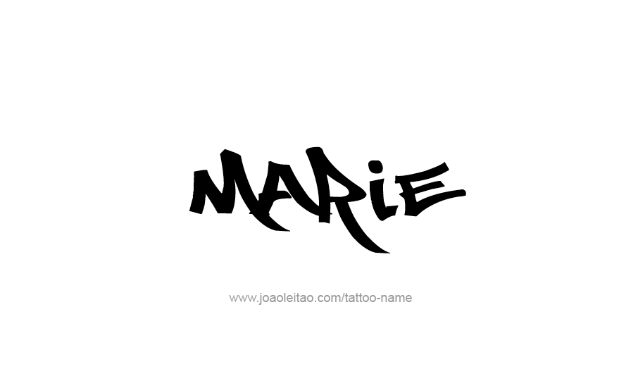 Tattoo Design Name Marie   