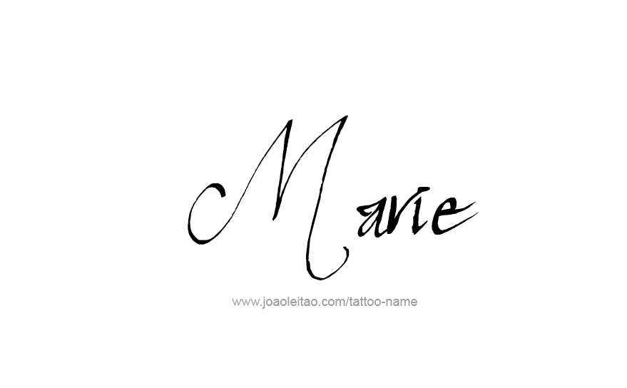 Tattoo Design Name Marie   