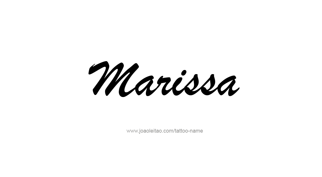 Tattoo Design Name Marissa   