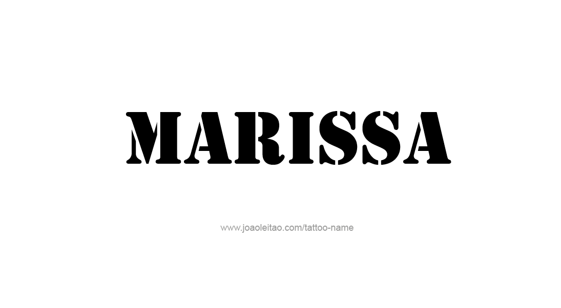 Tattoo Design Name Marissa   