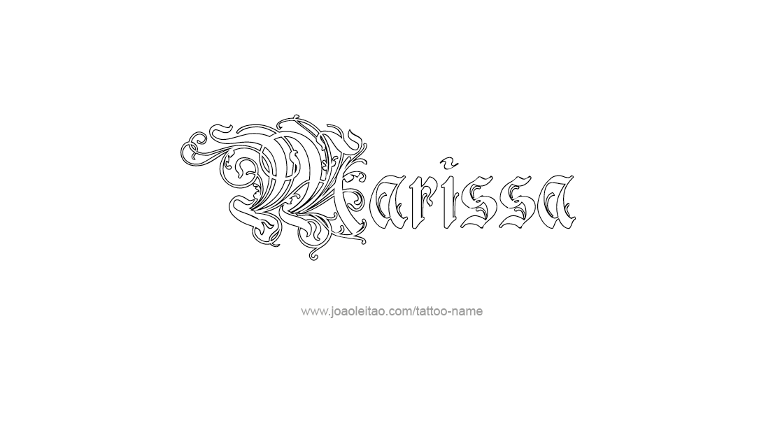 Tattoo Design Name Marissa   