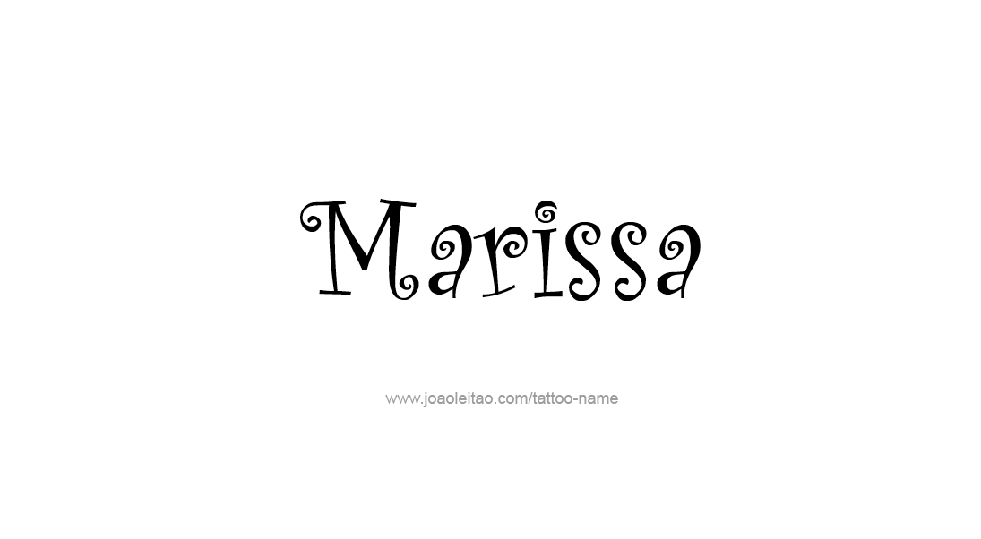 Tattoo Design Name Marissa   