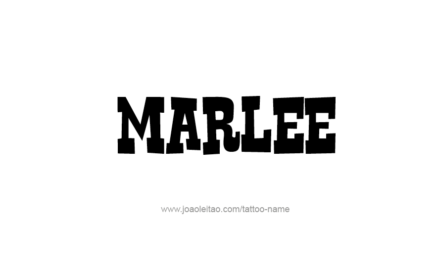 Tattoo Design Name Marlee   