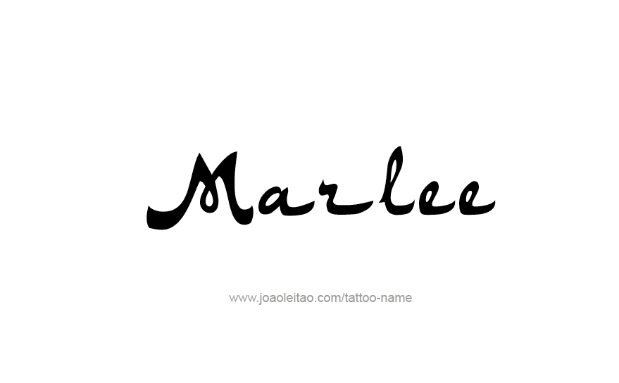 Tattoo Design Name Marlee   