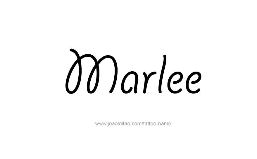 Tattoo Design Name Marlee   