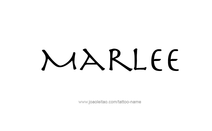 Tattoo Design Name Marlee   