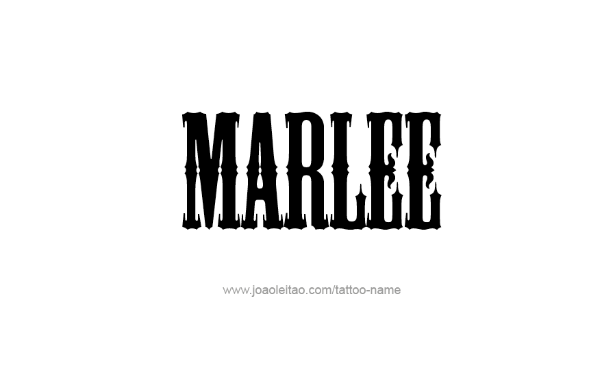 Tattoo Design Name Marlee   