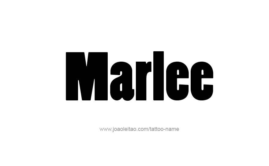 Tattoo Design Name Marlee   