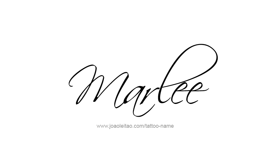 Tattoo Design Name Marlee   