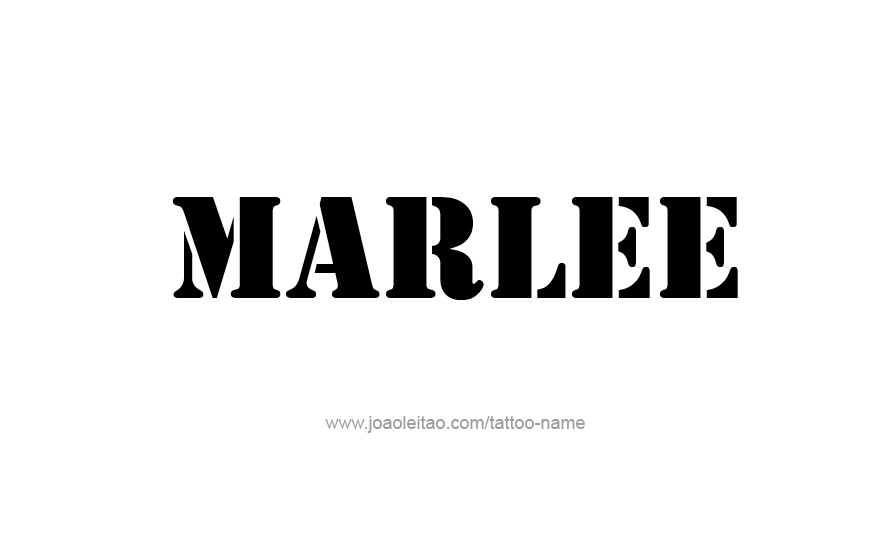 Tattoo Design Name Marlee   