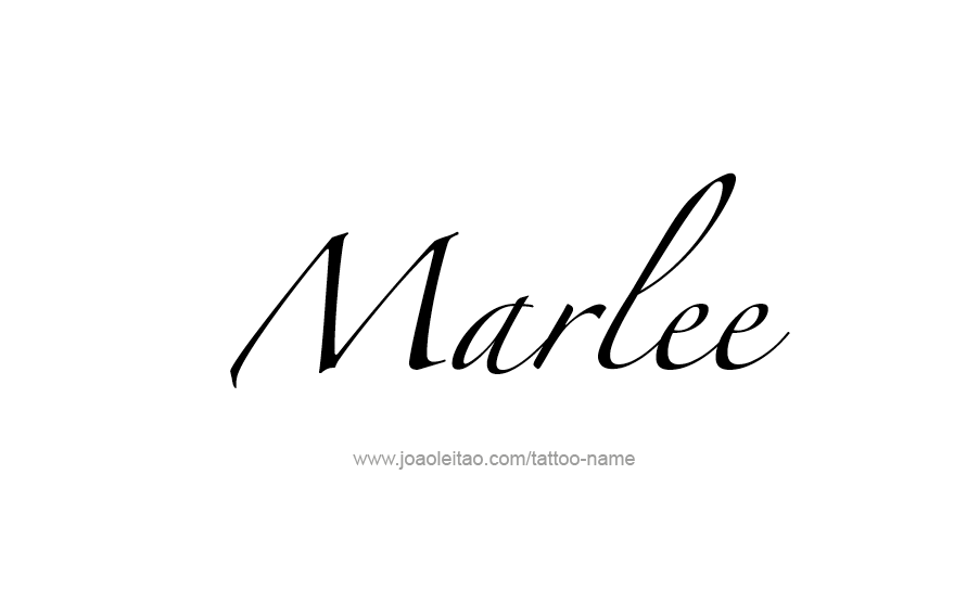 Tattoo Design Name Marlee   