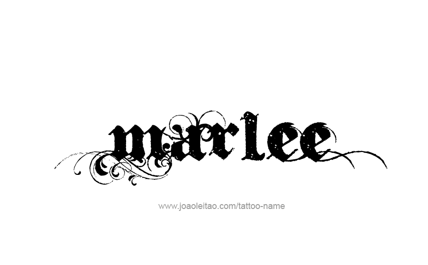 Tattoo Design Name Marlee   