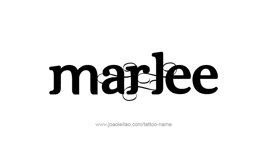 Tattoo Design Name Marlee   