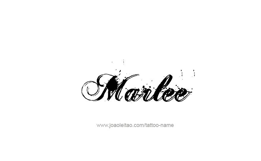 Tattoo Design Name Marlee   