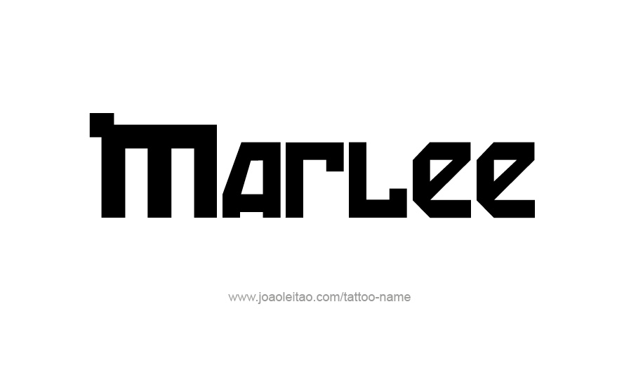 Tattoo Design Name Marlee   