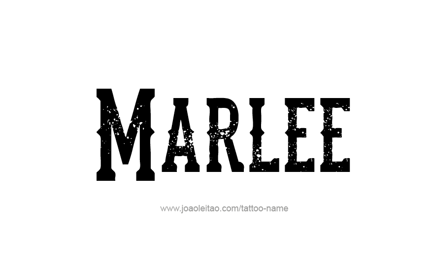 Tattoo Design Name Marlee   