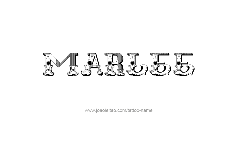 Tattoo Design Name Marlee   