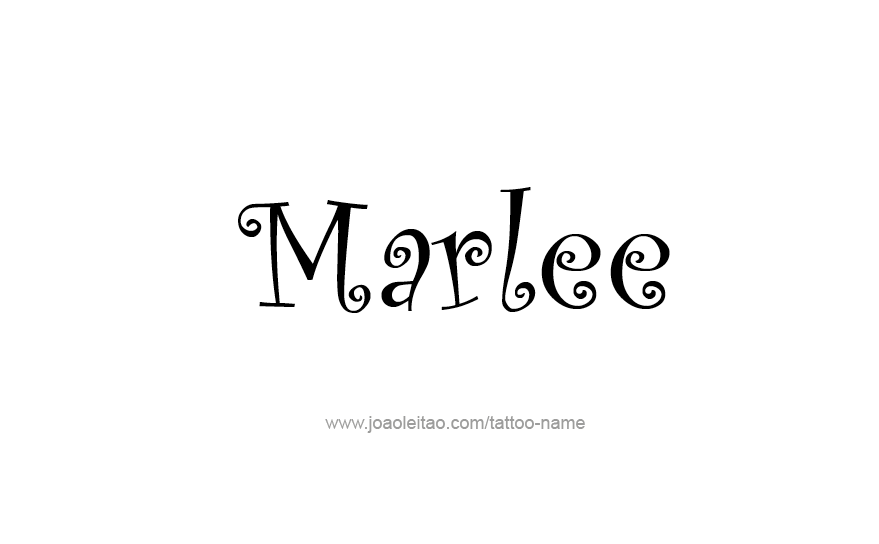 Tattoo Design Name Marlee   