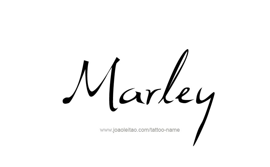 Tattoo Design Name Marley   