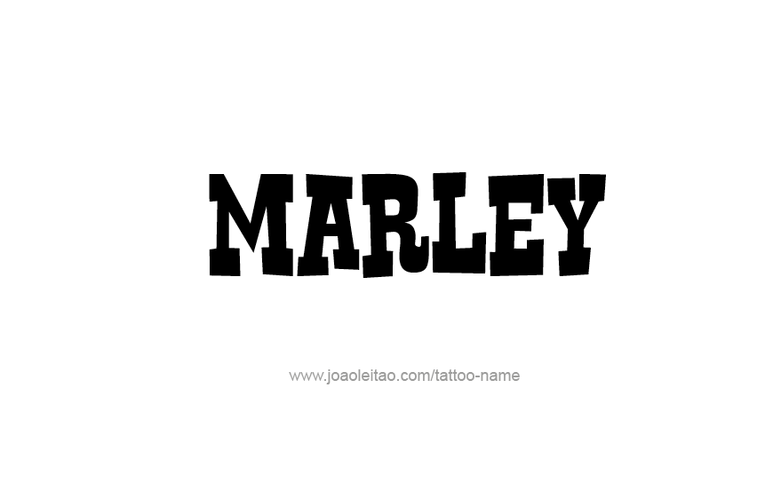 Tattoo Design Name Marley   