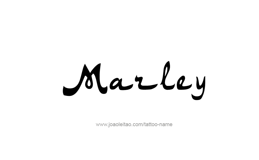 Tattoo Design Name Marley   