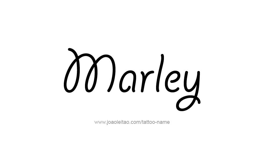 Tattoo Design Name Marley   