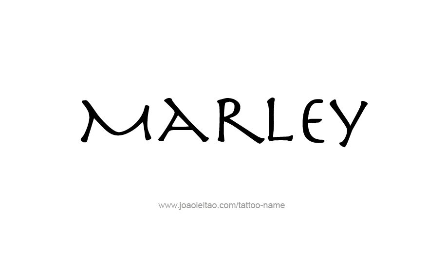 Tattoo Design Name Marley   