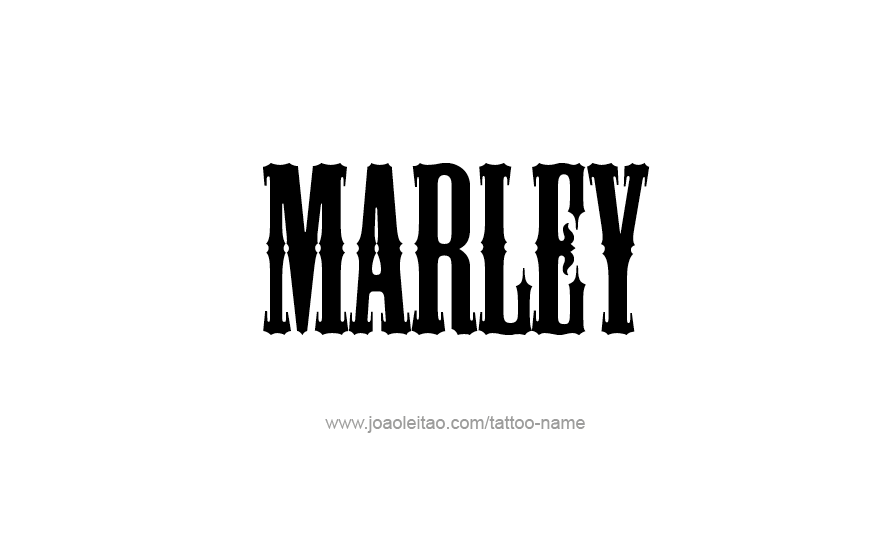 Tattoo Design Name Marley   