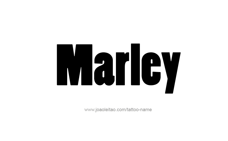 Tattoo Design Name Marley   