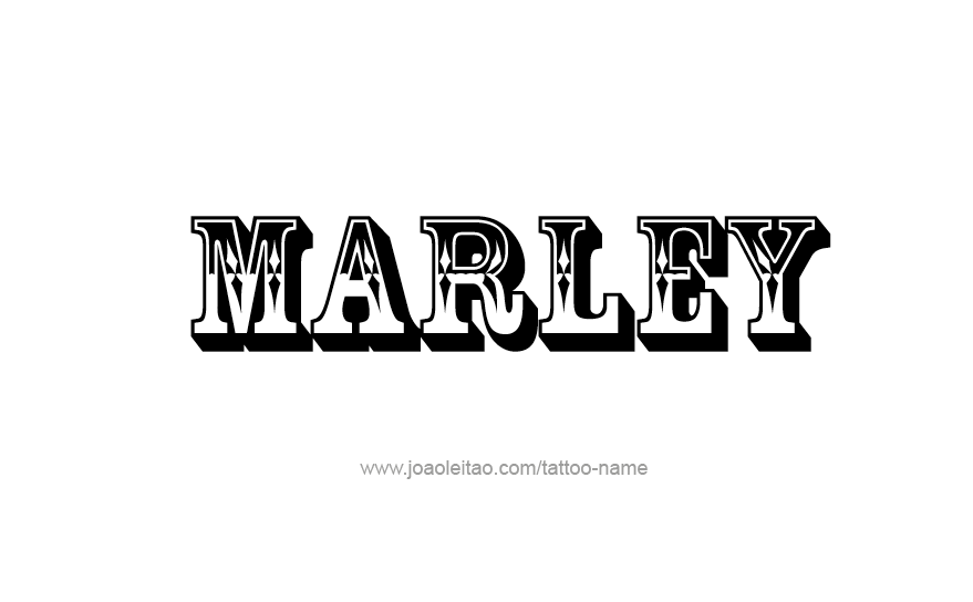 Tattoo Design Name Marley   