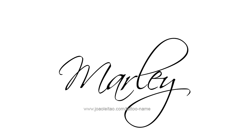 Tattoo Design Name Marley   