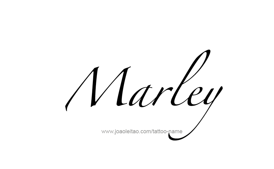 Tattoo Design Name Marley   