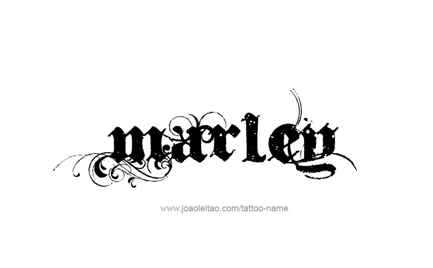 Tattoo Design Name Marley   