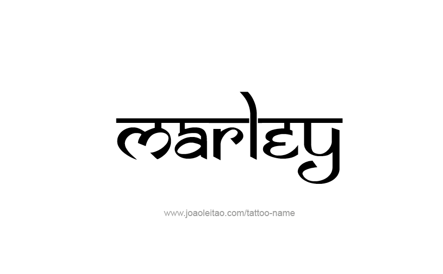 Tattoo Design Name Marley   