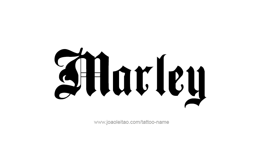 Tattoo Design Name Marley   