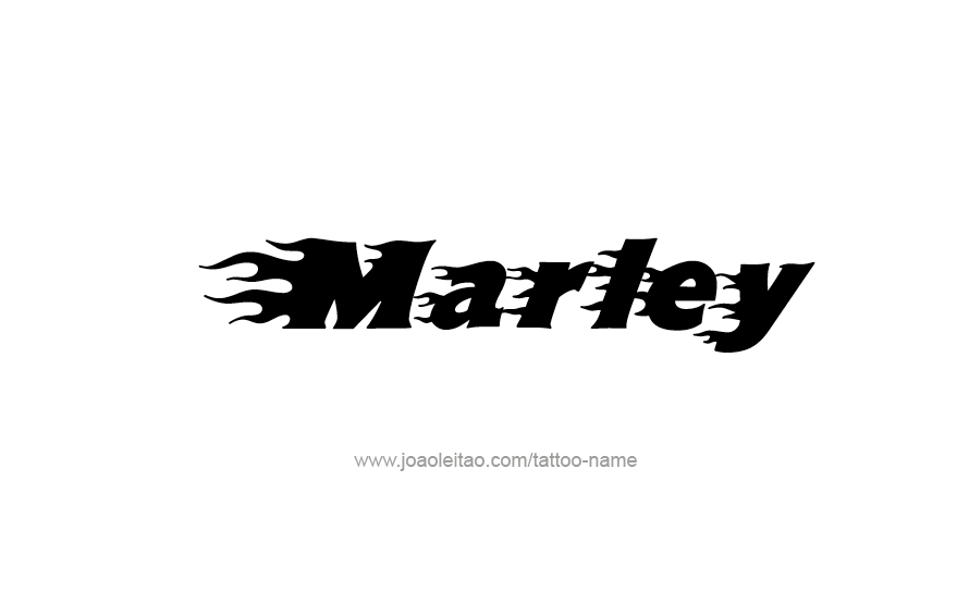 Tattoo Design Name Marley   