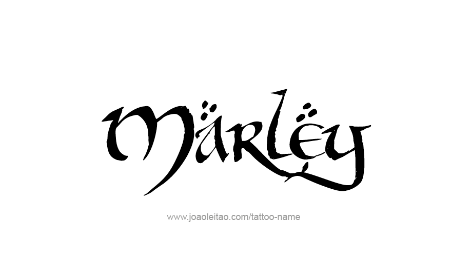 Tattoo Design Name Marley   