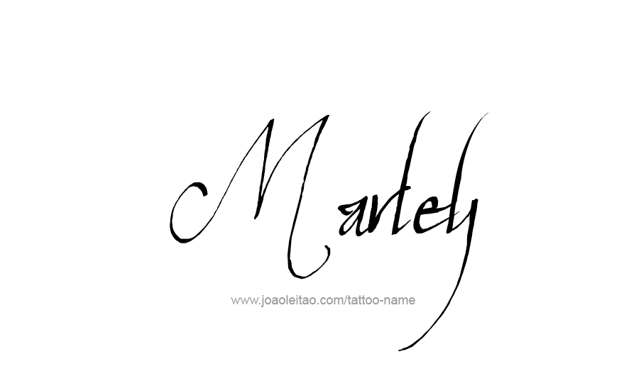 Tattoo Design Name Marley   