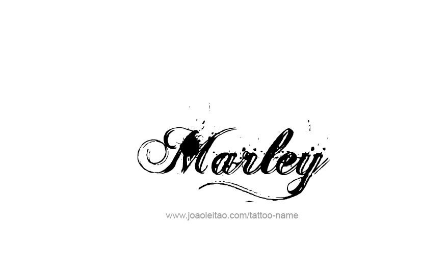 Tattoo Design Name Marley   