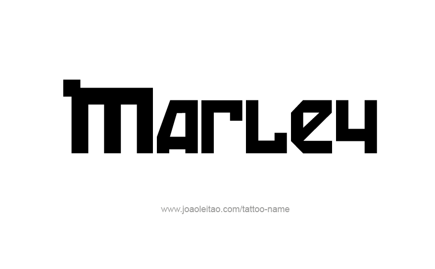 Tattoo Design Name Marley   