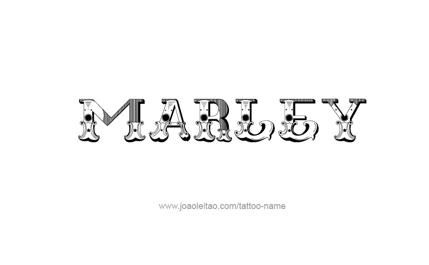 Tattoo Design Name Marley   