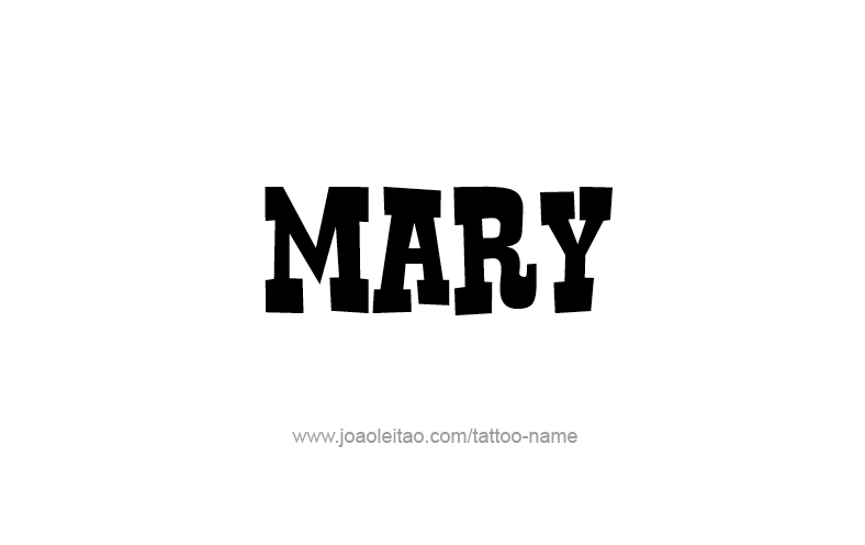 Tattoo Design Name Mary   